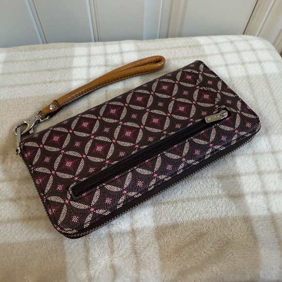 Fossil Large Sydney Shopper Tote plus matching Zippered Wristlet Wallet - Picture 3 of 16